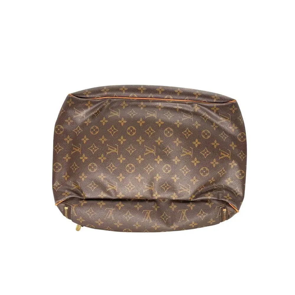 Louis Vuitton Monogram Canvas Evasion MM Travel Bag Brown Leather Weekend Duffel
